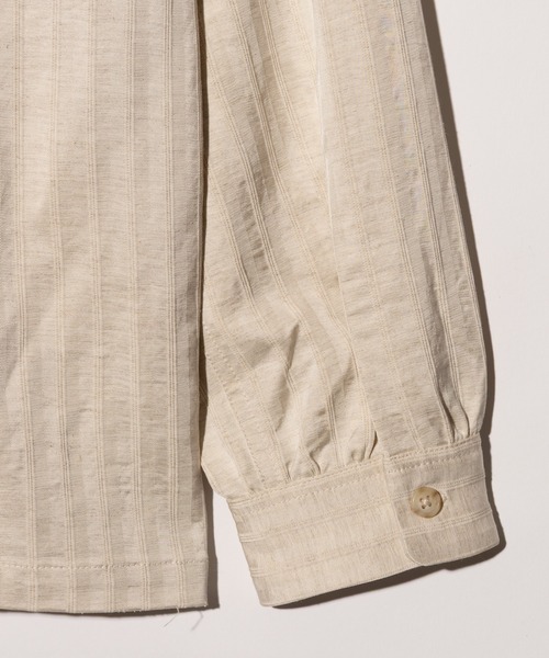 glamb(グラム)の「Stripe Jacquard Linen Shirt / ストライプジャガードリネンシャツ(シャツ/ブラウス・メンズ・ホワイト/ブラック/ブルー・S/M/L)」の19枚目の写真