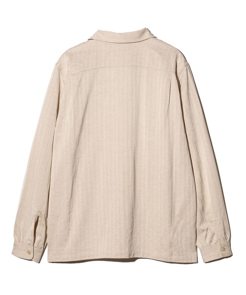 glamb(グラム)の「Stripe Jacquard Linen Shirt / ストライプジャガードリネンシャツ(シャツ/ブラウス・メンズ・ホワイト/ブラック/ブルー・S/M/L)」の7枚目の写真