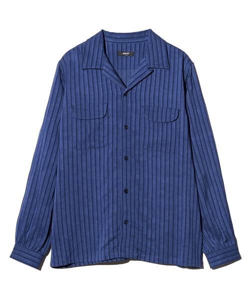 glamb(グラム)の「Stripe Jacquard Linen Shirt / ストライプジャガードリネンシャツ(シャツ/ブラウス・メンズ・ホワイト/ブラック/ブルー・S/M/L)」の6枚目の写真