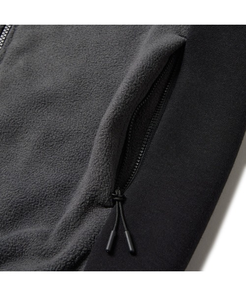 NEW ERA（ニューエラ）の「ニューエラ  GF FLEECE FULL ZIP JACKET CHA（ブルゾン・メンズ・ダークグレー・M/LL/L）」の3枚目の写真