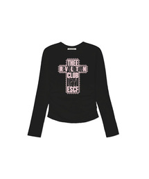 ESCAPEFROM（エスケープフロム）の「レースレボリューションプリントスリムフィットシャーリングロングスリーブ [2カラー]（Tシャツ/カットソー）」