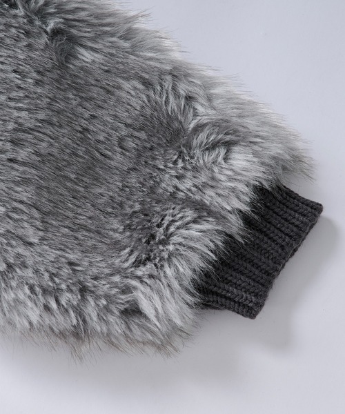 Ellno Loset（エルノロゼット）の「ソデファーケーブルキリカエニット（ニット/セーター・メンズ・チャコール/ブラック・SMALL/MEDIUM/LARGE）」の10枚目の写真