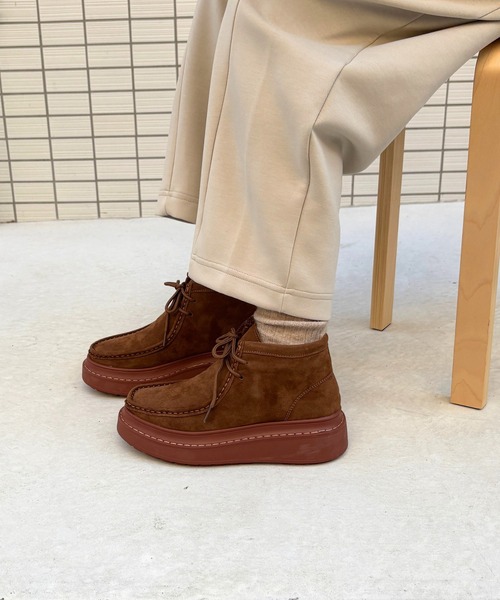 Tomieco(トミエコ)の「本革 モカシンショートブーツ デザインブーツ(モカシン/デッキシューズ・レディース・グレー/ブラウン/ベージュ・XXL/LL/L/M/S)」の14枚目の写真