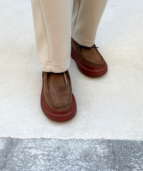 Tomieco(トミエコ)の「本革 モカシンショートブーツ デザインブーツ(モカシン/デッキシューズ・レディース・グレー/ブラウン/ベージュ・XXL/LL/L/M/S)」の15枚目の写真