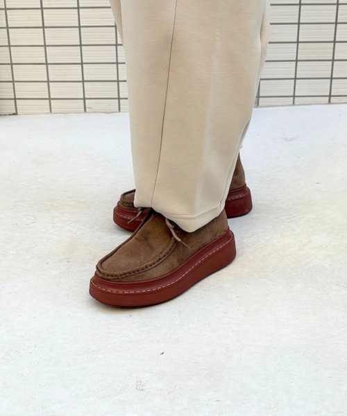 Tomieco(トミエコ)の「本革 モカシンショートブーツ デザインブーツ(モカシン/デッキシューズ・レディース・グレー/ブラウン/ベージュ・XXL/LL/L/M/S)」の16枚目の写真