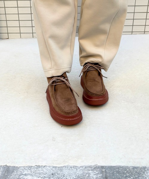 Tomieco(トミエコ)の「本革 モカシンショートブーツ デザインブーツ(モカシン/デッキシューズ・レディース・グレー/ブラウン/ベージュ・XXL/LL/L/M/S)」の17枚目の写真