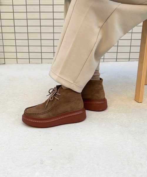 Tomieco(トミエコ)の「本革 モカシンショートブーツ デザインブーツ(モカシン/デッキシューズ・レディース・グレー/ブラウン/ベージュ・XXL/LL/L/M/S)」の19枚目の写真