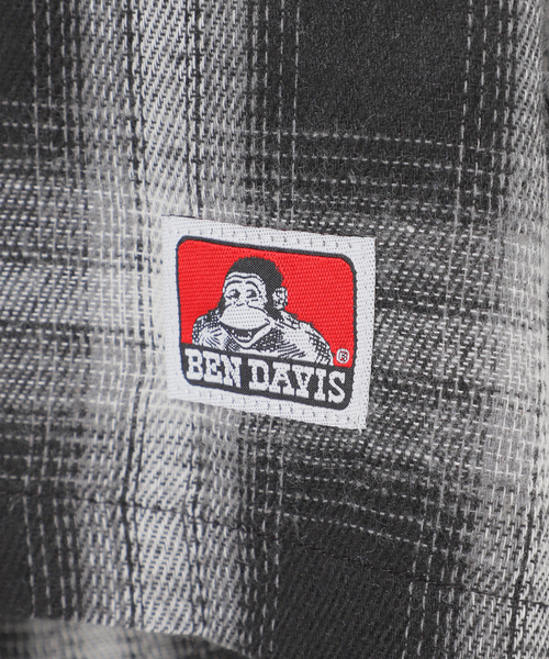 BEN DAVIS（ベンデイビス）の「BEN DAVIS別注 ネルチェック 刺繍ワークシャツ（シャツ/ブラウス・メンズ・ブラック/ブラウン/イエロー・MEDIUM/LARGE）」の13枚目の写真