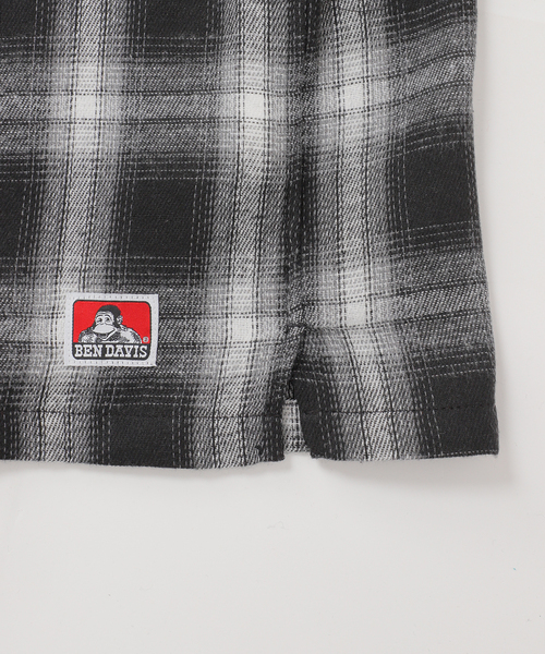BEN DAVIS（ベンデイビス）の「BEN DAVIS別注 ネルチェック 刺繍ワークシャツ（シャツ/ブラウス・メンズ・ブラック/ブラウン/イエロー・MEDIUM/LARGE）」の20枚目の写真