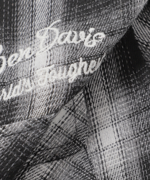 BEN DAVIS（ベンデイビス）の「BEN DAVIS別注 ネルチェック 刺繍ワークシャツ（シャツ/ブラウス・メンズ・ブラック/ブラウン/イエロー・MEDIUM/LARGE）」の22枚目の写真