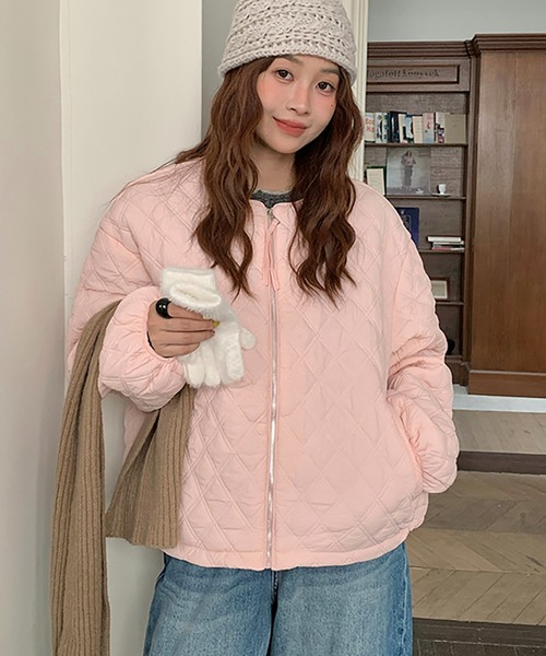 新品未使用タグ付　Tramando ノーカラージャケット /グラデーションピンク 新品未使用タグ付 Tramando ノーカラージャケット /グラデーション