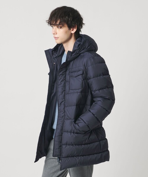 HERNO（ヘルノ）の「＜HERNO＞フーデッド ダウンジャケット（ダウンジャケット/コート・メンズ・ダークグレー/ネイビー・48/50/46）」の3枚目の写真