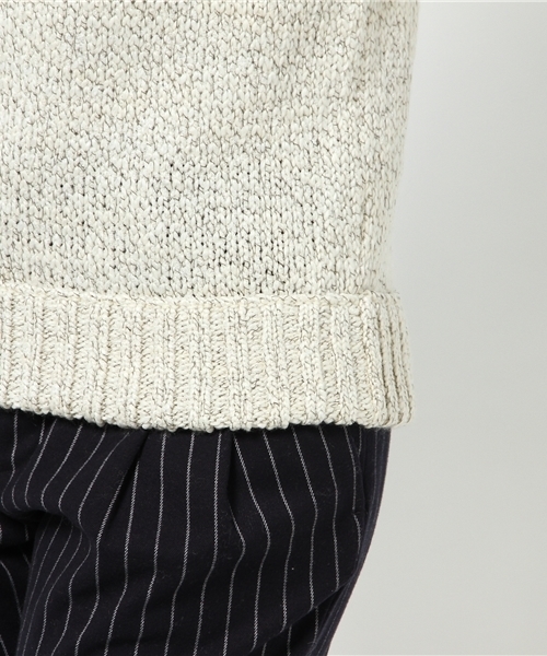 NATURAL BEAUTY BASIC(ナチュラルビューティーベーシック)の「チューブヤーンタートルニット(ニット/セーター・レディース・ホワイト系その他/ブルー/ネイビー・MEDIUM)」の10枚目の写真