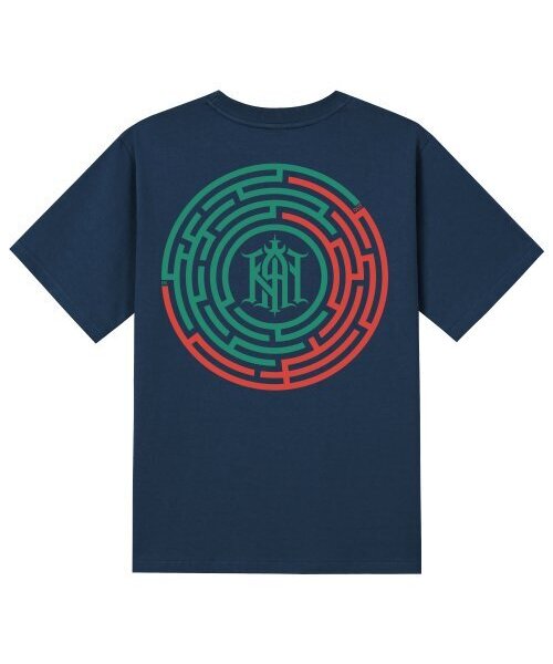 KAN6312(カン6312)の「KTN0015 パネルミロ 半袖Tシャツ - ネイビー(Tシャツ/カットソー・メンズ・その他・LARGE/MEDIUM/SMALL/X-LARGE)」の1枚目の写真