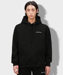 GRANFINNY（グランフィニ）の「Embroidered Hooded T-shirt Fleece GFHM03 - Midnight Black（パーカー・メンズ）」