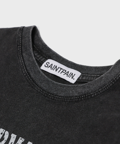 SAINTPAIN(セイントペイン)の「SP インパーマネンス ピグメント クロップ 半袖Tシャツ ブラック(Tシャツ/カットソー・レディース・その他・FREE)」の3枚目の写真