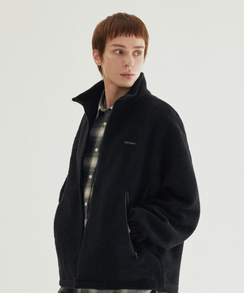 COVERNAT（カバーナット）の「ウールジップアップジャケット ブラック（その他アウター・レディース・その他・SMALL/MEDIUM/LARGE/X-LARGE）」の7枚目の写真
