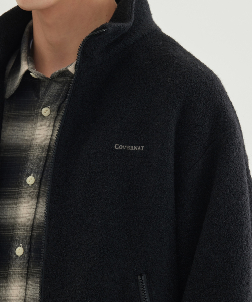 COVERNAT（カバーナット）の「ウールジップアップジャケット ブラック（その他アウター・レディース・その他・SMALL/MEDIUM/LARGE/X-LARGE）」の9枚目の写真