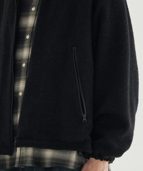 COVERNAT（カバーナット）の「ウールジップアップジャケット ブラック（その他アウター・レディース・その他・SMALL/MEDIUM/LARGE/X-LARGE）」の10枚目の写真