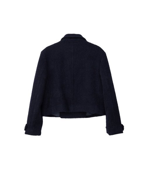 SALON DE YOHN（サロンドヨーン）の「Button Point Double Wool Coat_ Navy（チェスターコート・レディース・その他・FREE）」の5枚目の写真