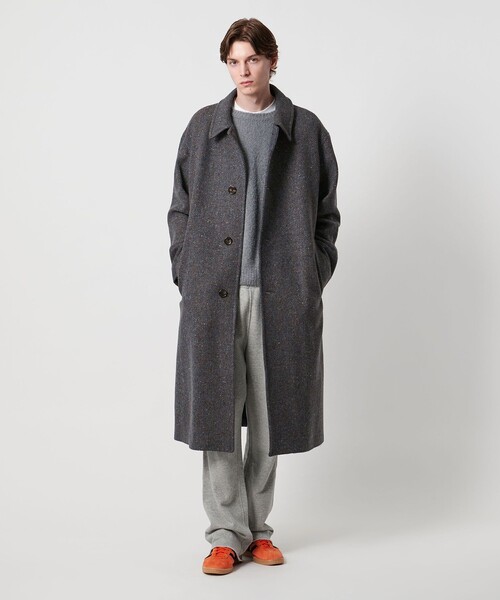 UNITED ARROWS & SONS＞ COL/NEP TWEED BAL COAT/バルマカーンコート