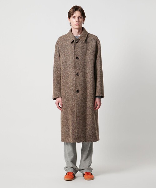 UNITED ARROWS & SONS＞ COL/NEP TWEED BAL COAT/バルマカーンコート