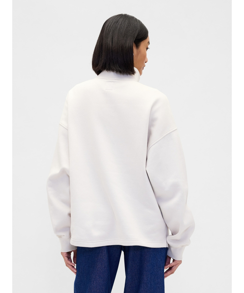 GAP(ギャップ)の「ヴィンテージソフト オーバーサイズ GAPロゴ 1/4ジップアッププルオーバー(スウェット・メンズ・グリーン/ピンク/ライトブルーグレー/ホワイト系その他・XS/S/M/L/XL)」の10枚目の写真