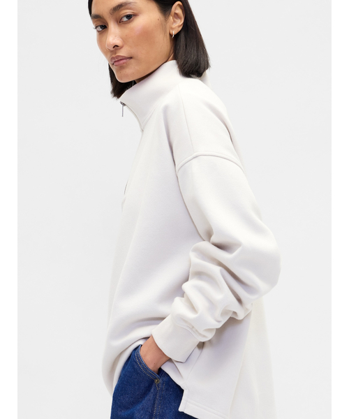 GAP(ギャップ)の「ヴィンテージソフト オーバーサイズ GAPロゴ 1/4ジップアッププルオーバー(スウェット・メンズ・グリーン/ピンク/ライトブルーグレー/ホワイト系その他・XS/S/M/L/XL)」の12枚目の写真