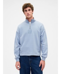 GAP | ヴィンテージソフト オーバーサイズ GAPロゴ 1/4ジップアッププルオーバー(スウェット)