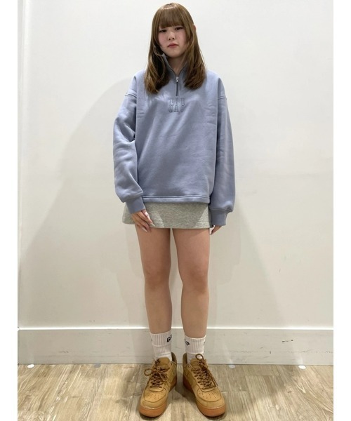 GAP(ギャップ)の「ヴィンテージソフト オーバーサイズ GAPロゴ 1/4ジップアッププルオーバー(スウェット・メンズ・グリーン/ピンク/ライトブルーグレー/ホワイト系その他・XS/S/M/L/XL)」の18枚目の写真