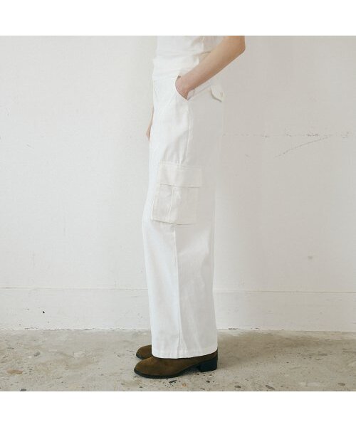 Peach cargo pants (Ivory)