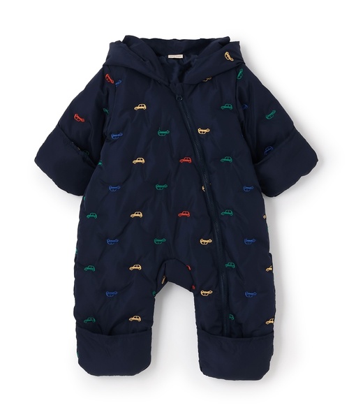 petit main(プティマイン)の「アソート刺しゅう中綿ジャンプスーツ(ロンパース・キッズ・ネイビー/アイボリー・80cm/70cm)」の11枚目の写真