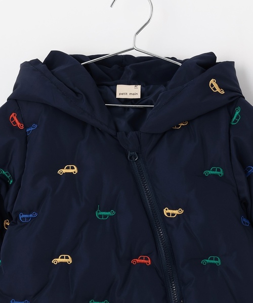 petit main(プティマイン)の「アソート刺しゅう中綿ジャンプスーツ(ロンパース・キッズ・ネイビー/アイボリー・80cm/70cm)」の10枚目の写真