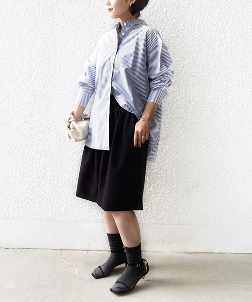 シップス（SHIPS）/〈洗濯機可能〉ドロスト タック ハーフ パンツ 洗濯機可能〉ドロスト タック ハーフ パンツ（その他パンツ）｜SHIPS