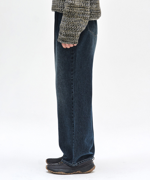 DECET(デケト)の「Dawn 2Pleats Wide Jeans DCPT007DBlueA(デニムパンツ・レディース・その他・26/28/30/32/34)」の5枚目の写真