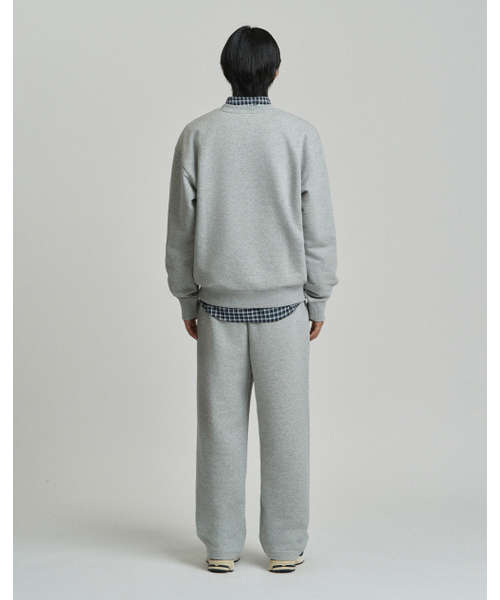 WORK ON BODY OFF（ワークオンボディオフ）の「ベーシックセミオーバーフィットコットンスウェットパンツ - メランジグレー（スウェットパンツ・メンズ・ミックスグレー・MEDIUM/LARGE/X-LARGE/2XL）」の7枚目の写真