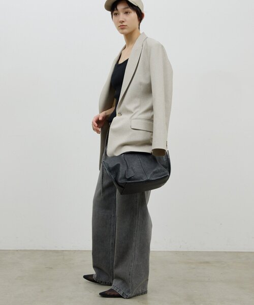 GALLARDAGALANTE（ガリャルダガランテ）の「ベルトデニム（デニムパンツ・レディース・ブルー/ライトグレー・1/0）」の15枚目の写真