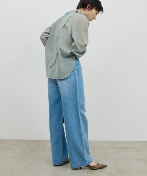 GALLARDAGALANTE（ガリャルダガランテ）の「ベルトデニム（デニムパンツ・レディース・ブルー/ライトグレー・1/0）」の19枚目の写真