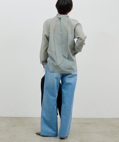 GALLARDAGALANTE（ガリャルダガランテ）の「ベルトデニム（デニムパンツ・レディース・ブルー/ライトグレー・1/0）」の18枚目の写真