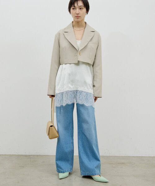 GALLARDAGALANTE（ガリャルダガランテ）の「ベルトデニム（デニムパンツ・レディース・ブルー/ライトグレー・1/0）」の16枚目の写真