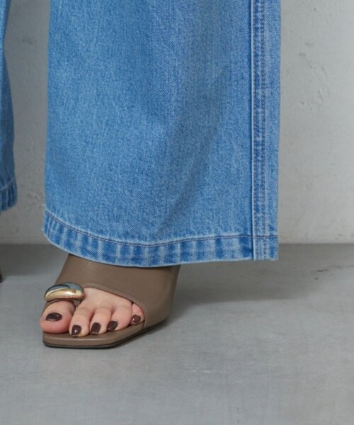 GALLARDAGALANTE（ガリャルダガランテ）の「ベルトデニム（デニムパンツ・レディース・ブルー/ライトグレー・1/0）」の4枚目の写真