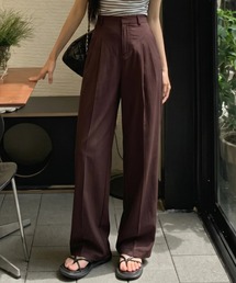 ワイドスラックスパンツ