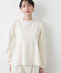 【入卒/セレモニー/セットアップ可能】カットジョーゼット2WAYトップス