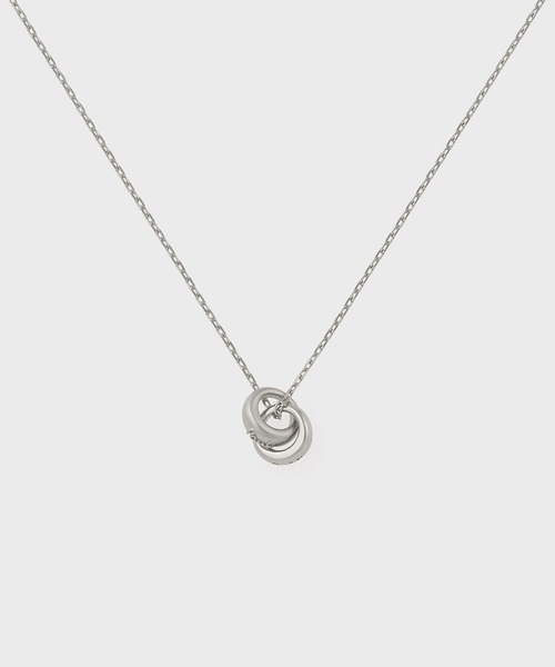 Paul Smith(ポールスミス)の「ウィメンズ "Double Ring Motif" ネックレス / 165646 210(ネックレス・レディース・シルバー・FREE)」の1枚目の写真