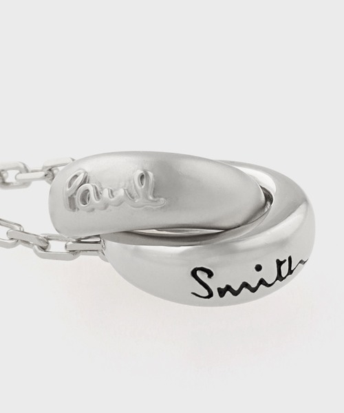 Paul Smith(ポールスミス)の「ウィメンズ "Double Ring Motif" ネックレス / 165646 210(ネックレス・レディース・シルバー・FREE)」の2枚目の写真