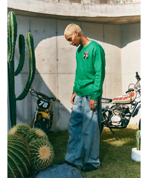 HIGHTIDEFRANKIE(ハイタイドフランキー)の「Frankie 3 Pins Round Knit Green(ニット/セーター・メンズ・グリーン・FREE)」の7枚目の写真