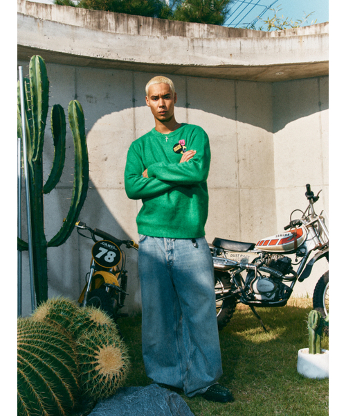 HIGHTIDEFRANKIE(ハイタイドフランキー)の「Frankie 3 Pins Round Knit Green(ニット/セーター・メンズ・グリーン・FREE)」の8枚目の写真