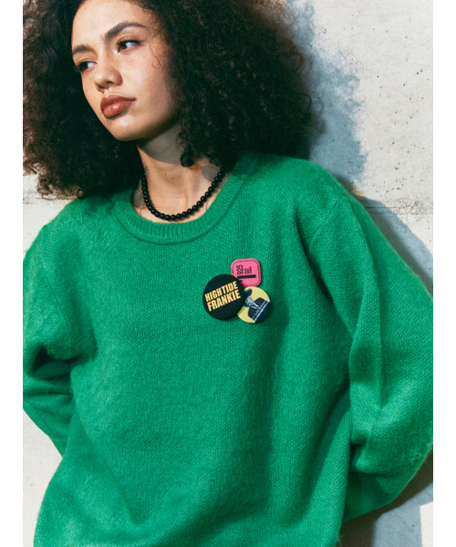 HIGHTIDEFRANKIE(ハイタイドフランキー)の「Frankie 3 Pins Round Knit Green(ニット/セーター・メンズ・グリーン・FREE)」の10枚目の写真