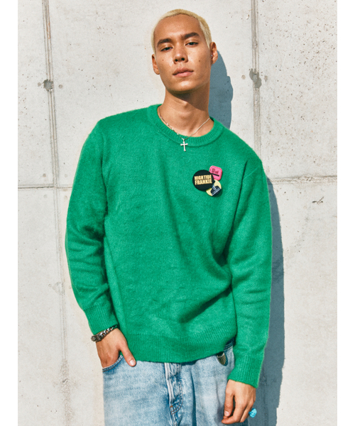 HIGHTIDEFRANKIE(ハイタイドフランキー)の「Frankie 3 Pins Round Knit Green(ニット/セーター・メンズ・グリーン・FREE)」の14枚目の写真