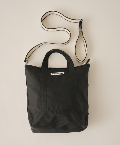 AIC.（エーアイシー）の「OUTDOOR Stripe Tape 2way Tote（トートバッグ・レディース・その他1/ブラック・FREE）」の4枚目の写真